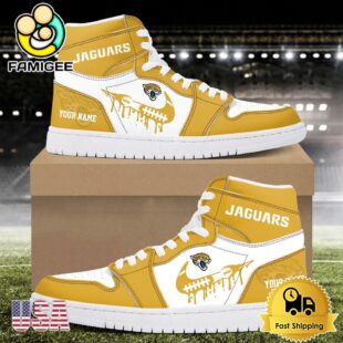 NFL Jacksonville Jaguars Logo Edition Custom Air Jordan 1 Shoes