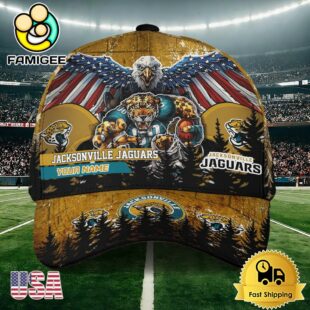 NFL Jacksonville Jaguars Mascot Logo Custom Name Baseball Cap