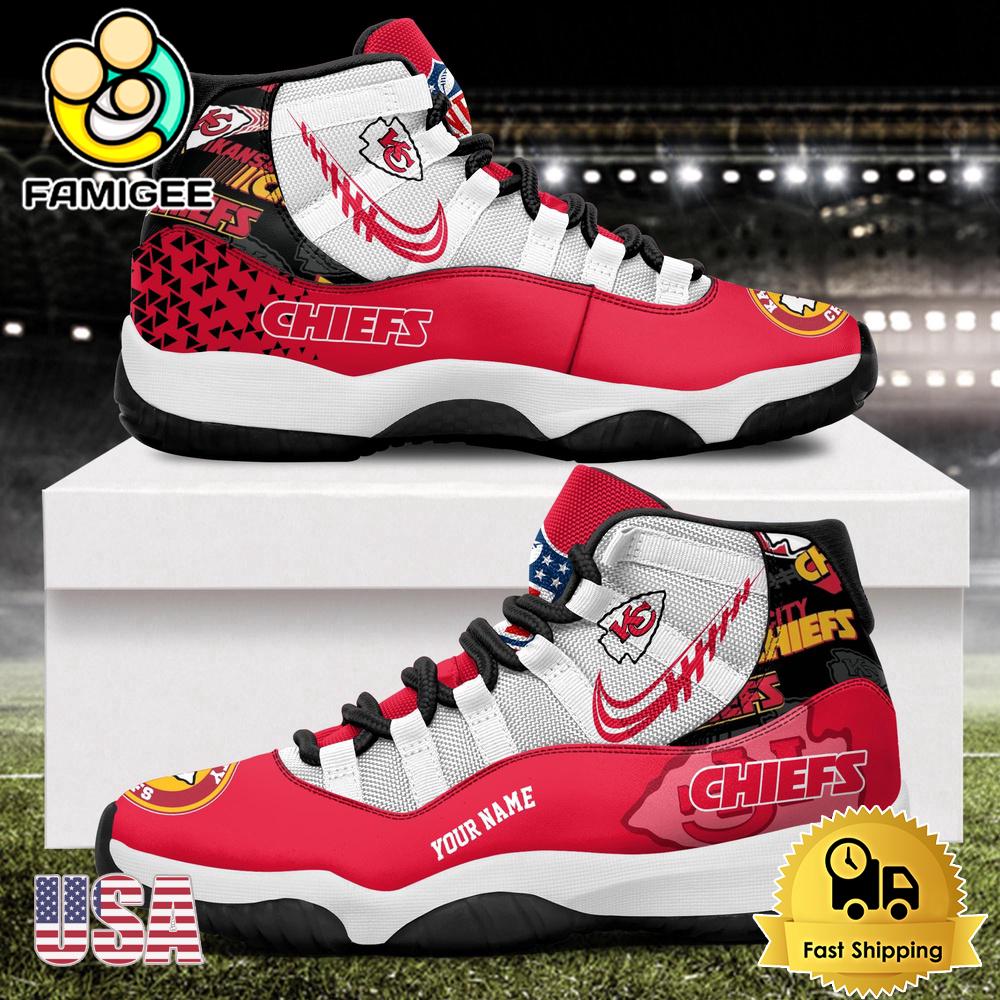 NFL Kansas City Chiefs Every Down Counts Custom Air Jordan 11 Shoes NFL Kansas City Chiefs Every Down Counts Custom Air Jordan 11 Shoes