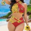 NFL Kansas City Chiefs Halter Neck Women Crisscross Swimsuit