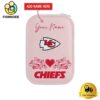 NFL Kansas City Chiefs Heart Pattern Custom Led Makeup Box