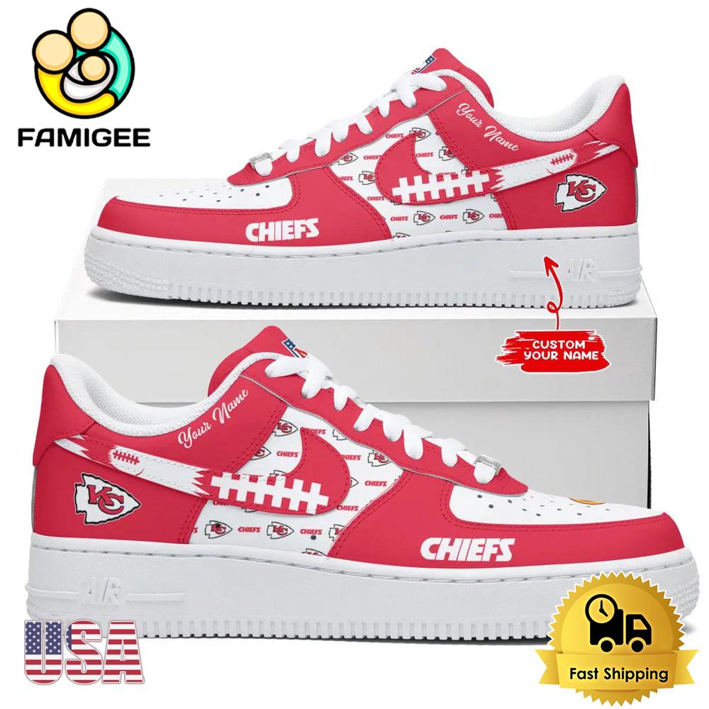 NFL Kansas City Chiefs New Logo Design Custom Air Force 1 Shoes NFL Kansas City Chiefs New Logo Design Custom Air Force 1 Shoes