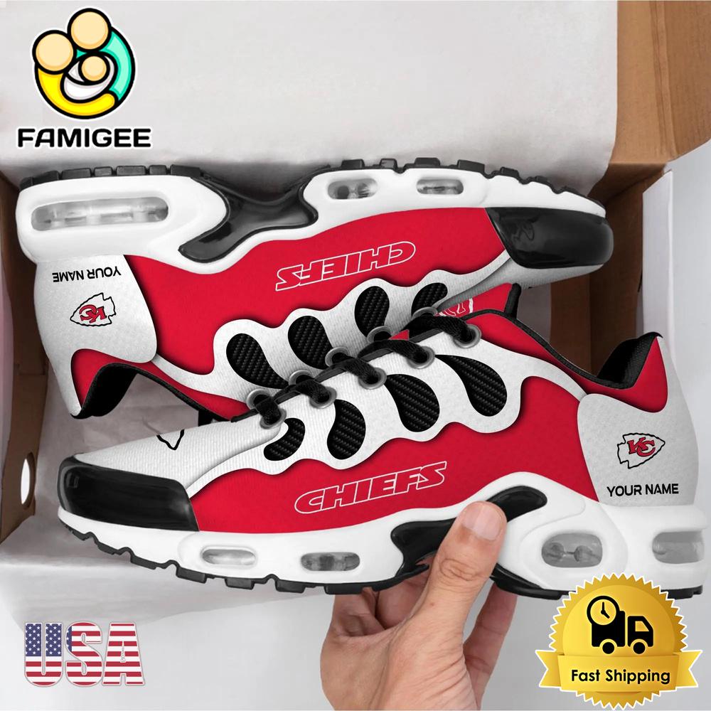 NFL Kansas City Chiefs New Logo Design Custom Air Max Plus Shoes NFL Kansas City Chiefs New Logo Design Custom Air Max Plus Shoes