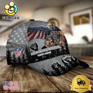 NFL Las Vegas Raiders Mascot Logo Custom Name Baseball Cap