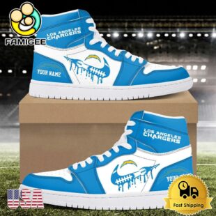NFL Los Angeles Chargers Logo Edition Custom Air Jordan 1 Shoes