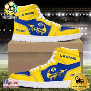 NFL Los Angeles Rams Logo Edition Custom Air Jordan 1 Shoes