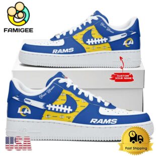 NFL Los Angeles Rams New Logo Design Custom Air Force 1 Shoes