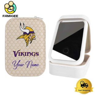NFL Minnesota Vikings Custom Led Makeup Box