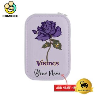 NFL Minnesota Vikings Flower Custom Led Makeup Box