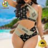 NFL New Orleans Saints Halter Neck Women Crisscross Swimsuit