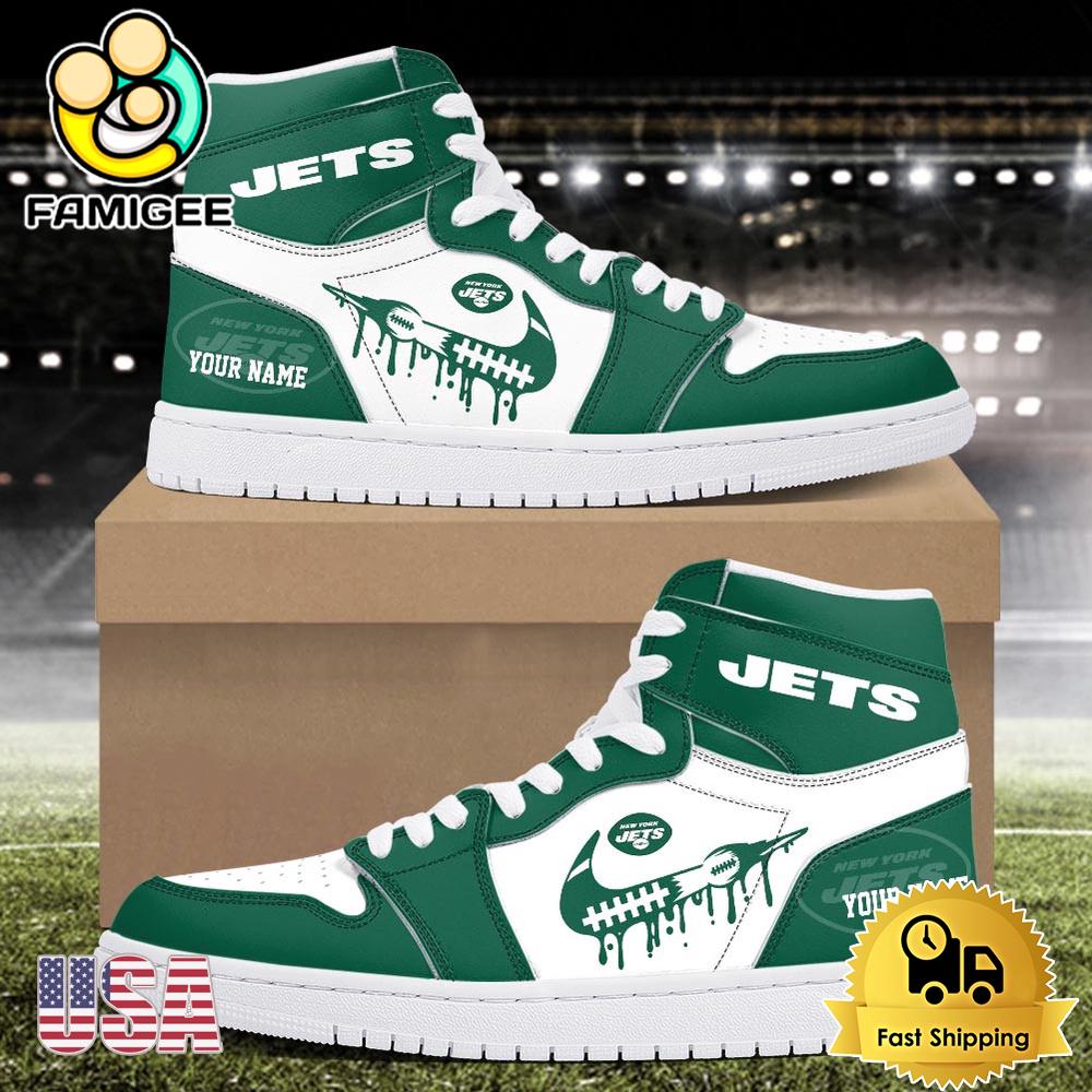 NFL New York Jets Logo Edition Custom Air Jordan 1 Shoes NFL New York Jets Logo Edition Custom Air Jordan 1 Shoes