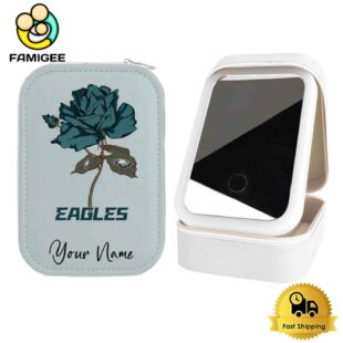 NFL Philadelphia Eagles Flower Custom Led Makeup Box