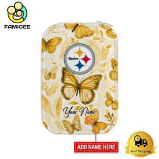 NFL Pittsburgh Steelers Beautiful Butterfly Custom Led Makeup Box