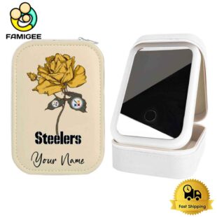 NFL Pittsburgh Steelers Flower Custom Led Makeup Box