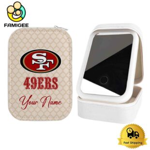 NFL San Francisco 49ers Custom Led Makeup Box