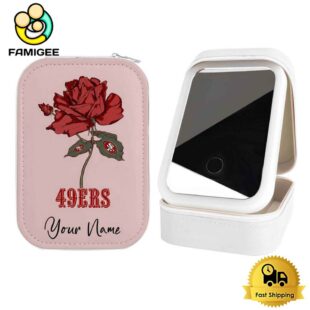 NFL San Francisco 49ers Flower Custom Led Makeup Box