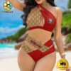 NFL San Francisco49ers Summer Women Crisscross Swimsuit