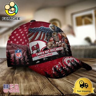 NFL Tampa Bay Buccaneers Mascot Logo Custom Name Baseball Cap