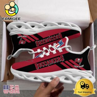 NFL Tampa Bay Buccaneers Patriotic Style Custom Name Max Soul Shoes