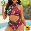 NFL Tampa Bay Buccaneers Team Logo Women Crisscross Swimsuit