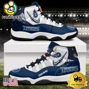 NFL Tennessee Titans Every Down Counts Custom Air Jordan 11 Shoes