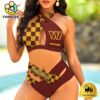 NFL Washington Commanders Custom Sports Women Crisscross Swimsuit