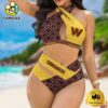 NFL Washington Commanders One Piece Women Crisscross Swimsuit