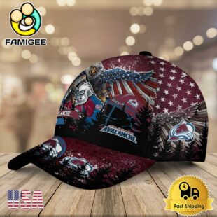 NHL Colorado Avalanche Mascot Logo Custom Name Baseball Cap