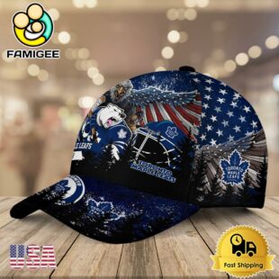 NHL Toronto Maple Leafs Mascot Logo Custom Name Baseball Cap