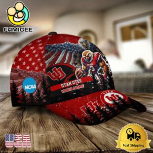 NHL Utah Utes Mascot Logo Custom Name Baseball Cap