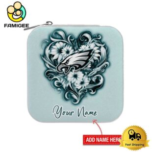 Philadelphia Eagles Custom Name Chic Fantasy Jewelry Box