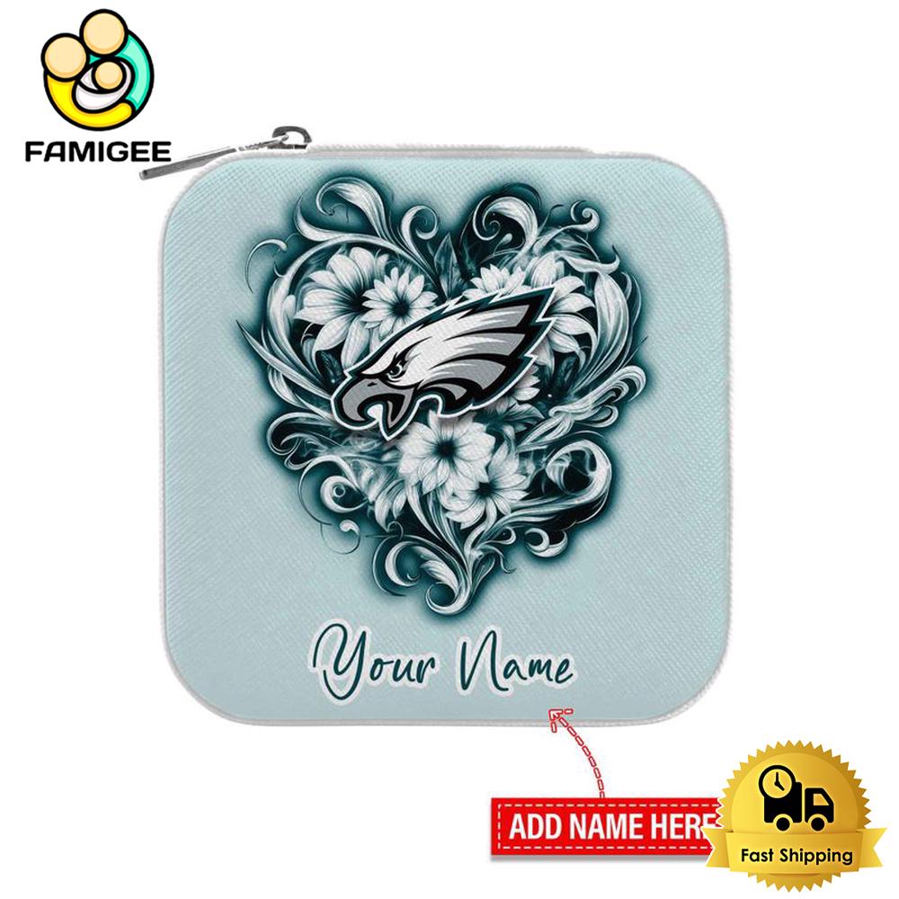 Philadelphia Eagles Custom Name Chic Fantasy Jewelry Box , Happy Mothers Day Gift Philadelphia Eagles Custom Name Chic Fantasy Jewelry Box , Happy Mothers Day Gift