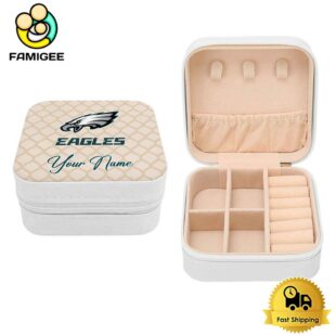Philadelphia Eagles Custom Name Pattern Jewelry Box