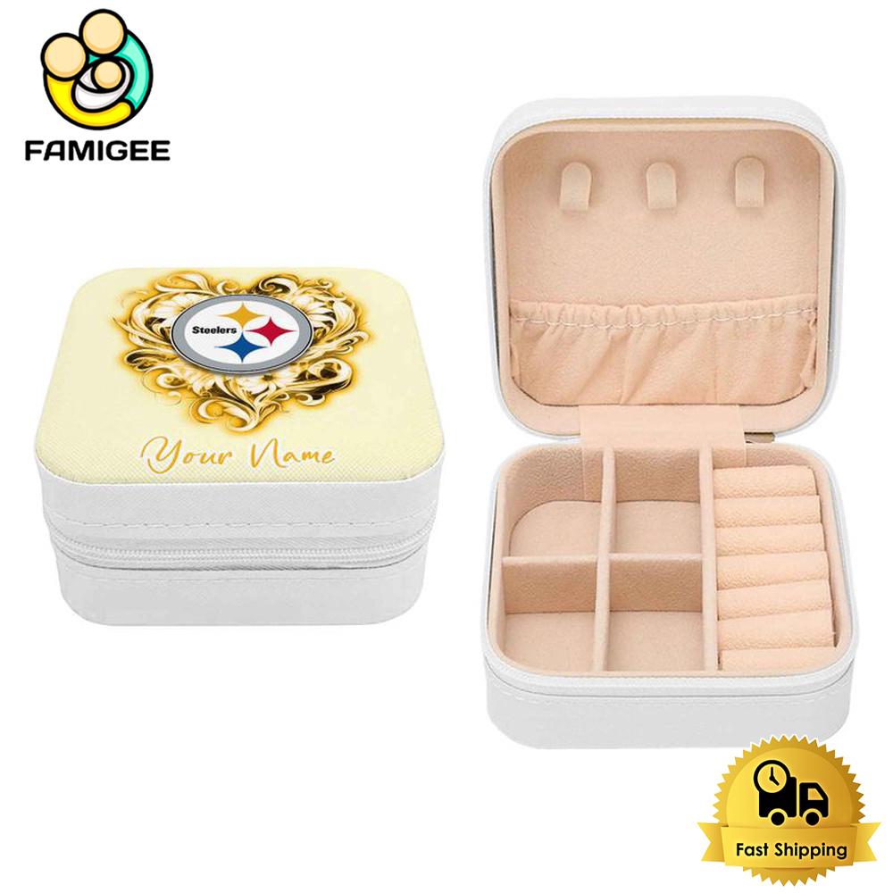 Pittsburgh Steelers Custom Name Chic Fantasy Jewelry Box , Happy Mothers Day Gift Pittsburgh Steelers Custom Name Chic Fantasy Jewelry Box , Happy Mothers Day Gift