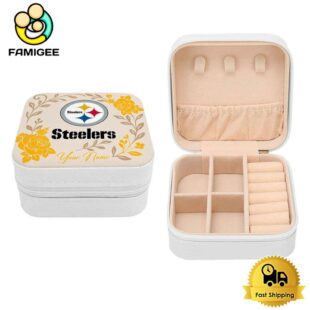 Pittsburgh Steelers Custom Name Flower Gathering Pattern Jewelry Box