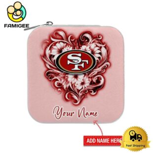 San Francisco 49ers Custom Name Chic Fantasy Jewelry Box
