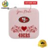 San Francisco 49ers Custom Name Heart Pattern Jewelry Box