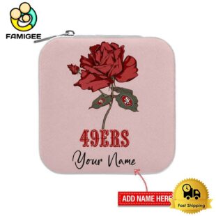 San Francisco 49ers Custom Name Rose Jewelry Box