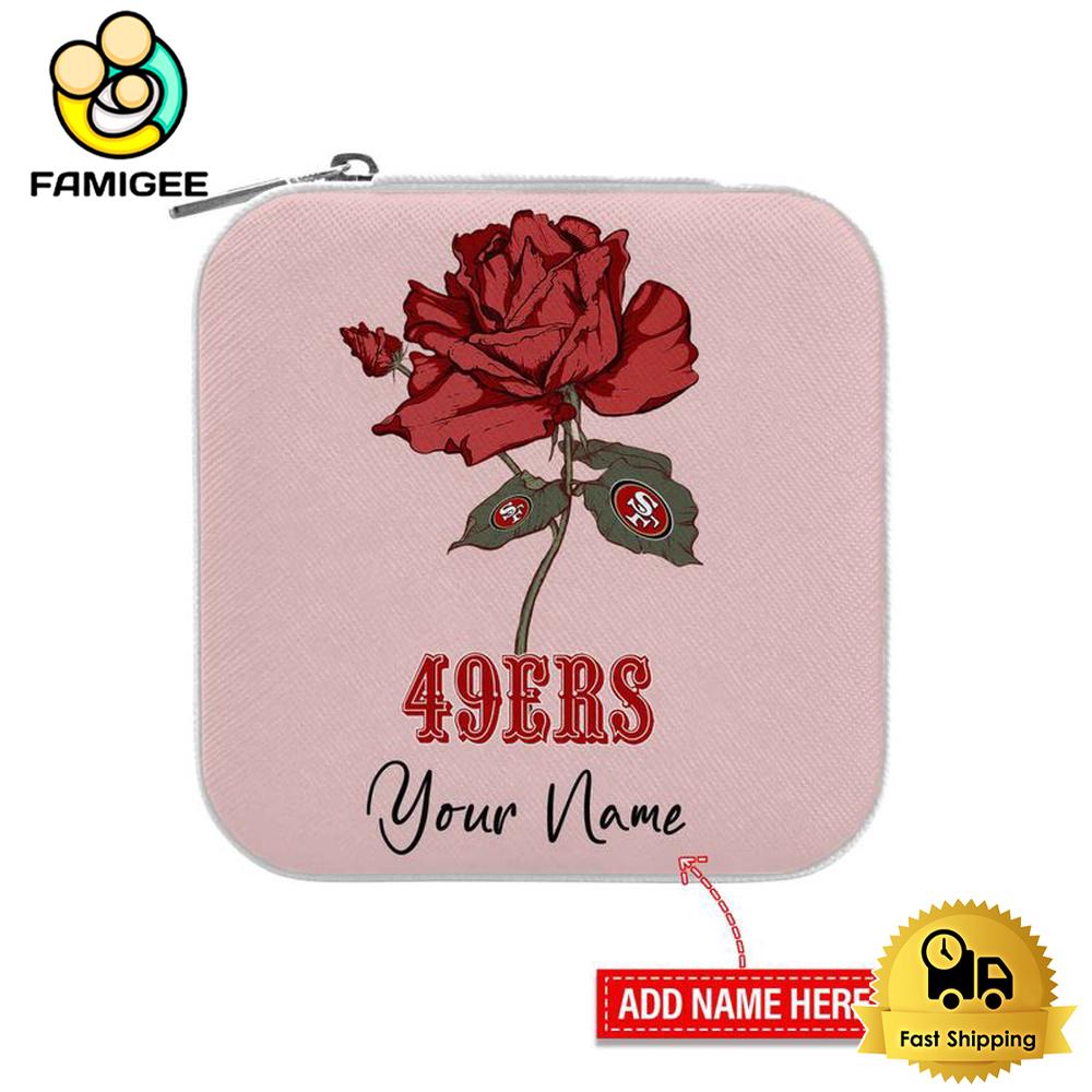 San Francisco 49ers Custom Name Rose Jewelry Box , Happy Mothers Day Gift