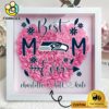 Seattle Seahawks Colors Heart Custom Name Flower Shadow Box, Gift For Mother's Day