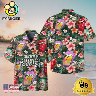 Stones And The Simspons Stone Tour Cartoon Vintage Hawaiian Shirt