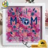Tennessee Titans Colors Square Custom Name Flower Shadow Box, Gift For Mother's Day
