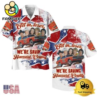 The Dukes of Hazzard Movies Vintage Hawaiian Shirt