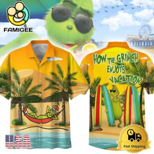 The Grinch Cartoon Vintage Hawaiian Shirt