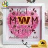 Washington Commanders Colors Heart Custom Name Flower Shadow Box, Gift For Mother's Day