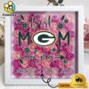 Washington Commanders Colors Square Custom Name Flower Shadow Box, Gift For Mother's Day