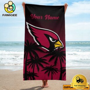 Arizona Cardinals Design Summer Fan Beach Towel