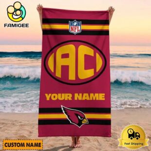Arizona Cardinals For Active Summer Days Name Custom Beach Towel