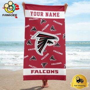 Atlanta Falcons Design Summer Fan Beach Towel