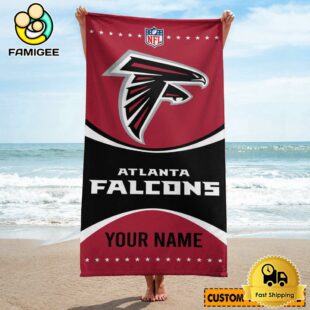 Atlanta Falcons For Active Summer Days Name Custom Beach Towel